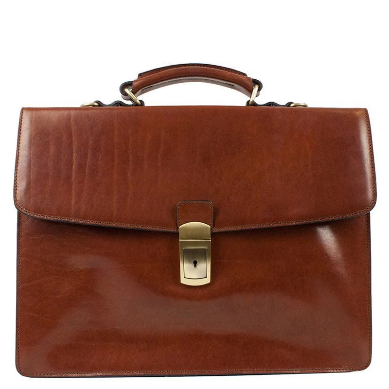 Lightweight briefcases for daily useFull Grain Italian Leather Single Compartment Briefcase - Arthur Lightweight briefcases for daily useFull Grain Italian Leather Single Compartment Briefcase - Arthur