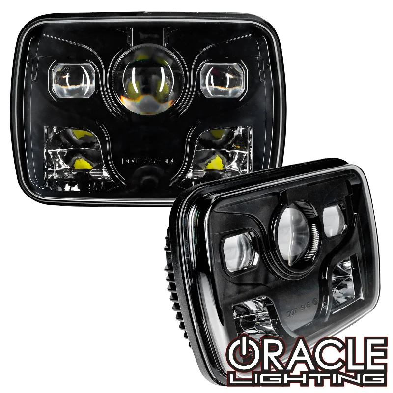 ORACLE 7"x6" 42W Replacement LED Headlight - Black (Pair)