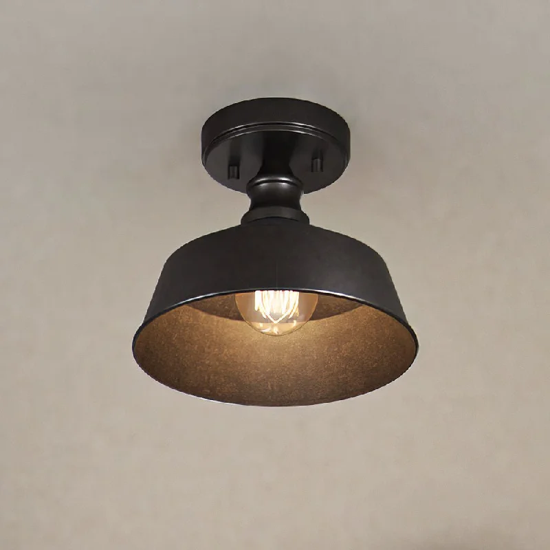High - Bay LED Industrial Lighting for WarehousesULB2200 Modern Farmhouse Ceiling Light, 7''H x 10''W, Dark Bronze Finish, Athlone Collection