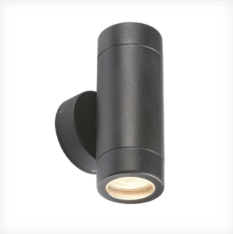 bohemian wall lamps with colorful glass for an eclectic hallwayAluminium Black Powder-Coated GU10 Up/Down Outdoor Wall Light - ID 6625 bohemian wall lamps with colorful glass for an eclectic hallwayAluminium Black Powder-Coated GU10 Up/Down Outdoor Wall Light - ID 6625