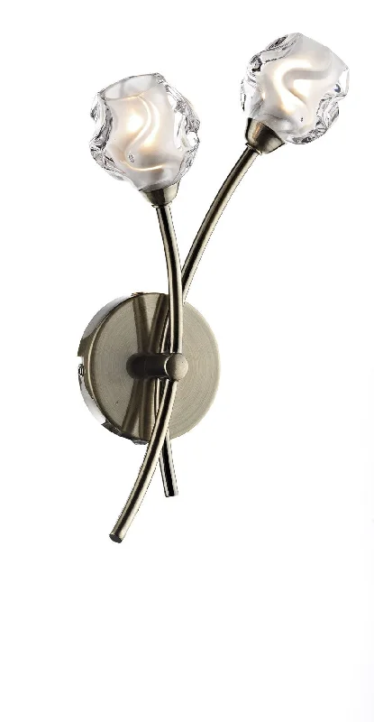 metal wall lamps with a matte black finish for a sleek and modern lookAbbey Wood Antique Brass Wall Light - ID 2472