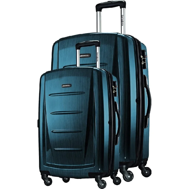 2 Hardside Expandable Luggage with Spinner Wheels (Teal, 2-Piece Set (20/28))