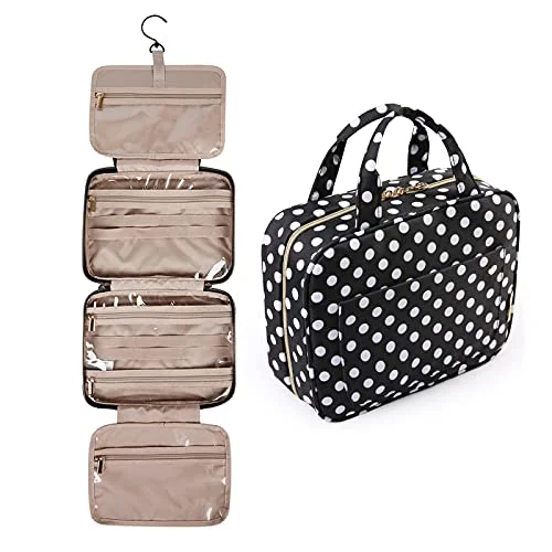 BAGSMART Toiletry Bag Travel Bag with Hanging Hook, Water-resistant Makeup Cosmetic Bag Travel Organizer for Accessories, Shampoo, Full Sized Container, Toiletries, Large BAGSMART Toiletry Bag Travel Bag with Hanging Hook, Water-resistant Makeup Cosmetic Bag Travel Organizer for Accessories, Shampoo, Full Sized Container, Toiletries, Large