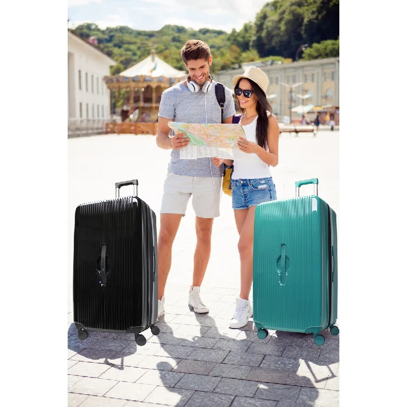 Dejuno 2-Piece Lightweight Hardside Expandable Spinner Luggage Set with TSA Lock