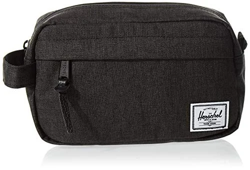 Herschel Chapter Toiletry Kit, Black Crosshatch, Carry-On 3L