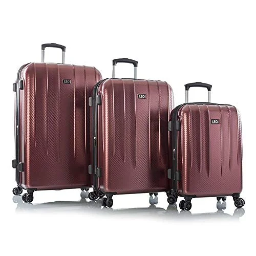 Leo by Heys - Legend Hard Side Spinner Luggage Sets 3pc Set - 31", 27" & 21.5" (Red) Leo by Heys - Legend Hard Side Spinner Luggage Sets 3pc Set - 31", 27" & 21.5" (Red)