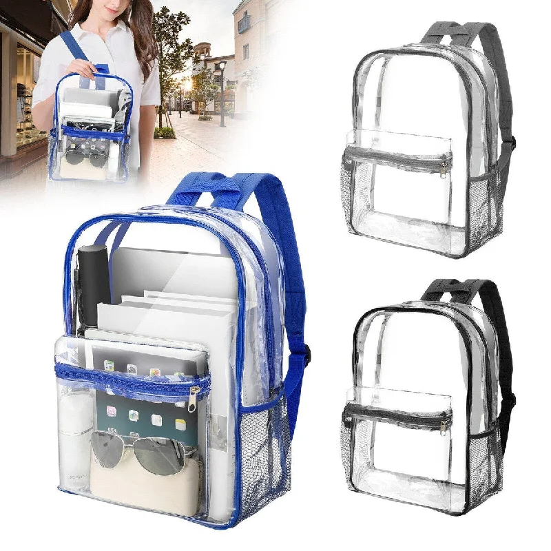 Men's Clear PVC Backpack Heavy Duty