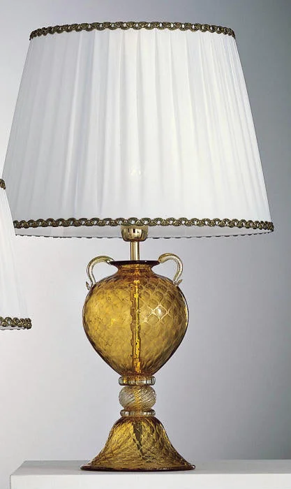 Chandeliers with Colored Glass for a Splash of Color41 Cm Amber Murano Glass Table Light Base Chandeliers with Colored Glass for a Splash of Color41 Cm Amber Murano Glass Table Light Base