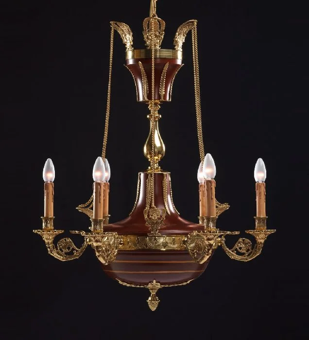 Mini Chandeliers for Adding Charm to Small Spaces6 Light French Gold Bowl Chandelier