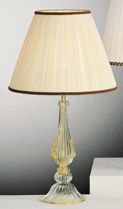 Chandeliers with Metal Frames in Gold FinishMurano Glass Lamp Base With Golden Ornamental Leaves Chandeliers with Metal Frames in Gold FinishMurano Glass Lamp Base With Golden Ornamental Leaves