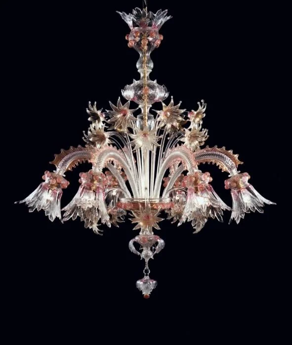 Chandeliers with Dimmable Lights for Ambiance ControlRuby And Gold Murano Glass 6 Light Floral Chandelier Chandeliers with Dimmable Lights for Ambiance ControlRuby And Gold Murano Glass 6 Light Floral Chandelier