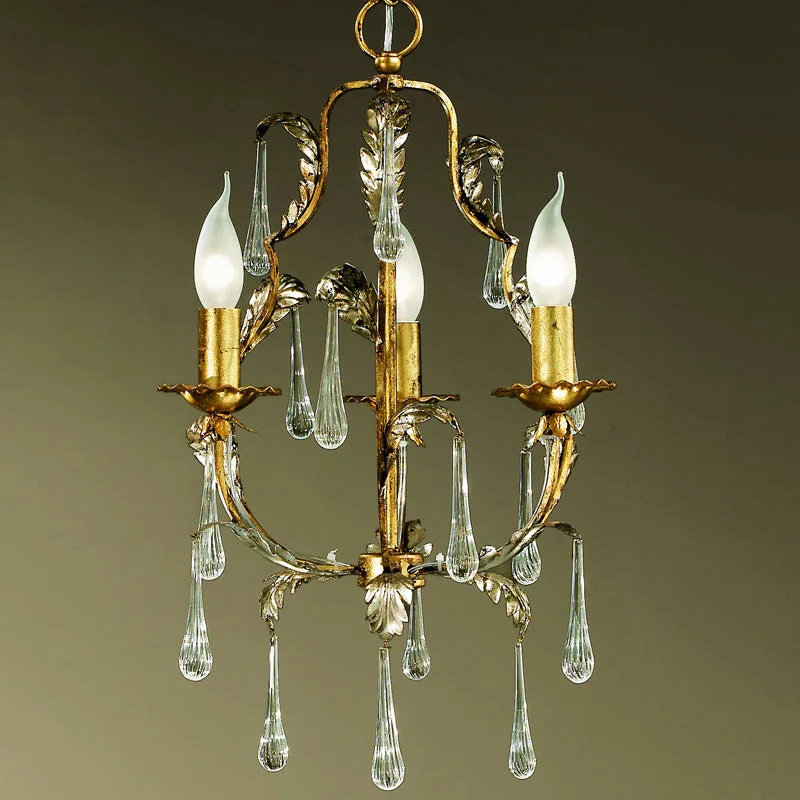 Chandeliers with Sputnik - Style Design for a Futuristic VibeThree Arm Gold Chandelier