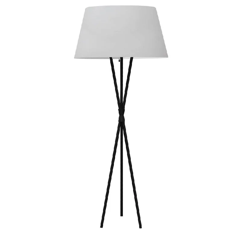  Way Switch Floor Lamp for Multiple Light Intensity Levels1 Light Floor Lamp, MB w/ WH Shade