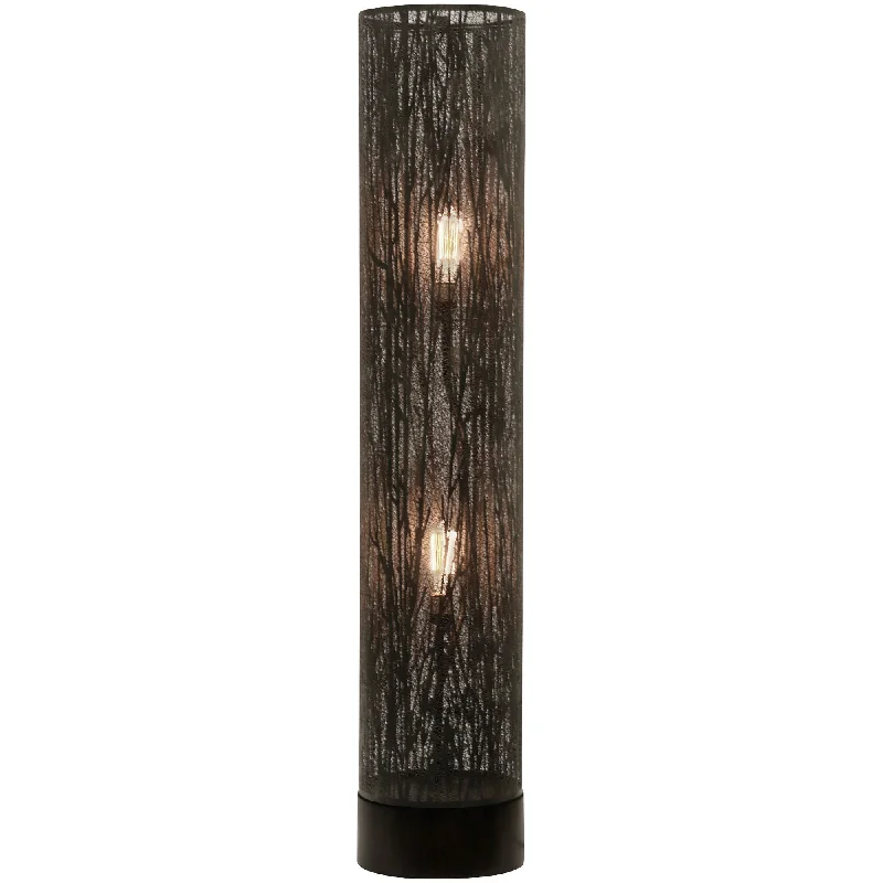 Fabric Floor Lamp with a Linen Shade for a Relaxed AestheticBerkley Laser Cut Trees Floor Lamp