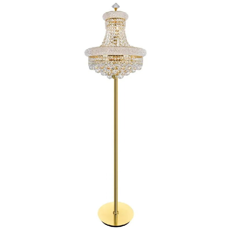 Bohemian Inspired Floor Lamp for Eclectic Home DecorEmpire 8 Light Floor Lamp With Gold Finish