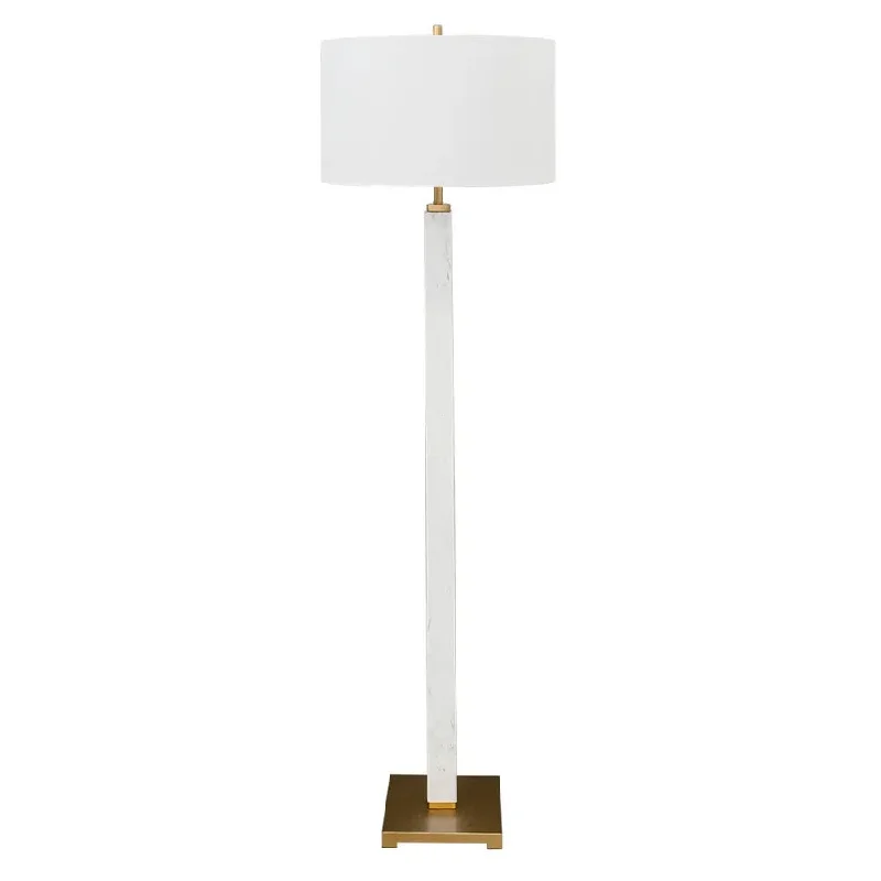 Wood Floor Lamp with Natural Grain for a Warm and Organic FeelEsquire Marble Floor Lamp