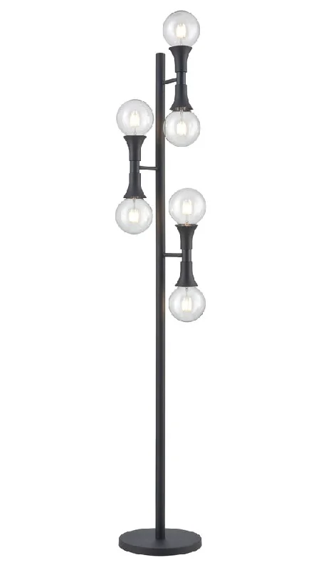 Glass Floor Lamp with Frosted Shades for Soft Diffused LightFrench Quarter Floor Lamp