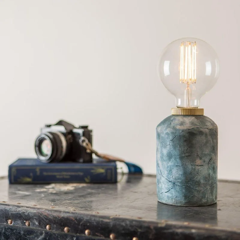 industrial style table lamps with exposed bulbs for loft apartmentsBixa Small Ceramic Table Lamp - Blue Earth - Mullan Lighting industrial style table lamps with exposed bulbs for loft apartmentsBixa Small Ceramic Table Lamp - Blue Earth - Mullan Lighting
