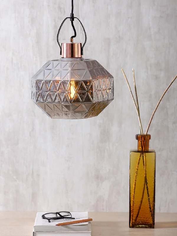Victorian - Inspired Ceiling Lights with Ornate Crystal ChandeliersGraces Grey Pendant Light