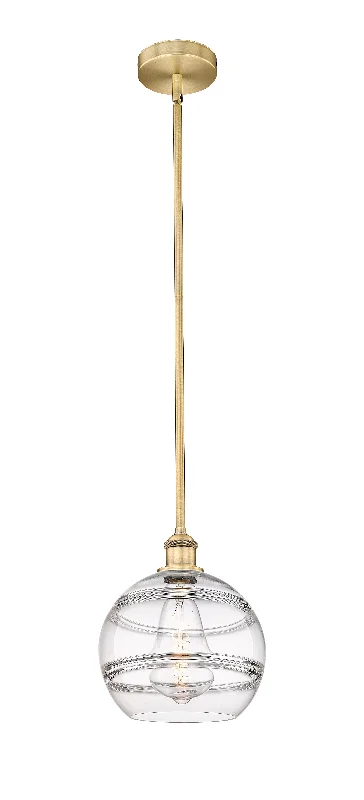 Mediterranean - Style Ceiling Lights with Terra - Cotta and Ceramic DetailsInnovations Lighting 616-1S-BB-G556-10CL  Edison Pendant Light Brushed Brass