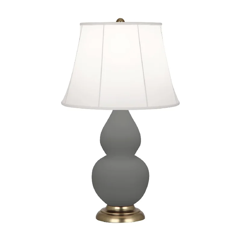 rustic farmhouse table lamps for cozy kitchensMatte Ash Glazed Ceramic Double Gourd Accent Lamp