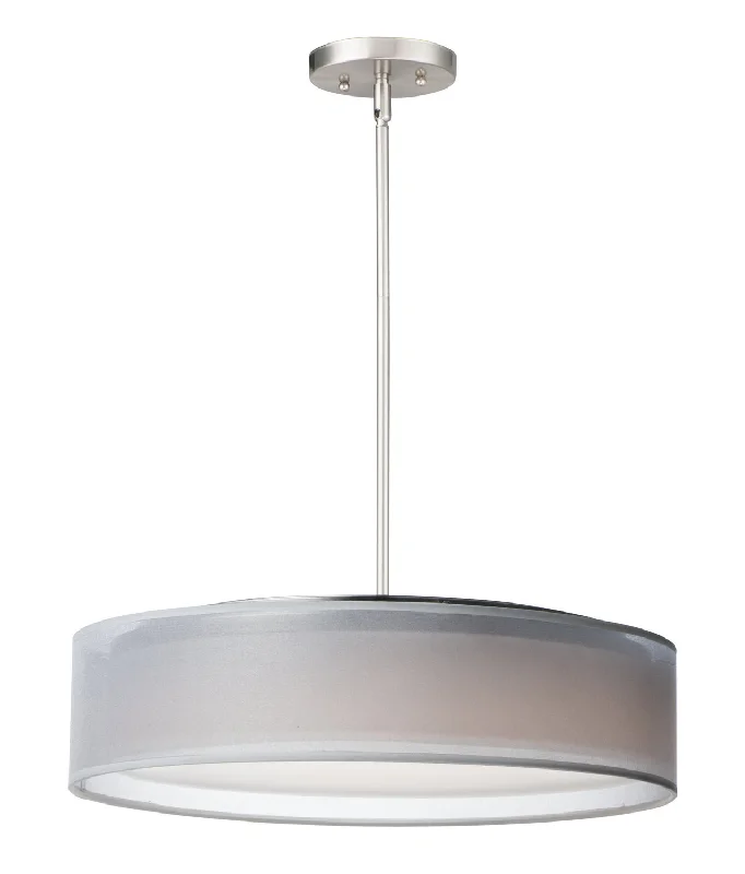 Indian - Themed Ceiling Lights with Intricate Filigree and Mirror WorkMaxim Prime 10226WOSN Pendant Light - Satin Nickel