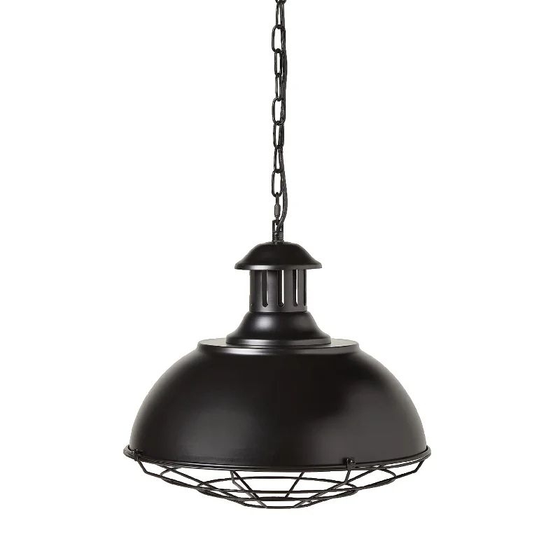 Industrial Style Ceiling Lights with Exposed Bulbs and Metal CagesPelham Cage Shade 1 Light Chain Pendant