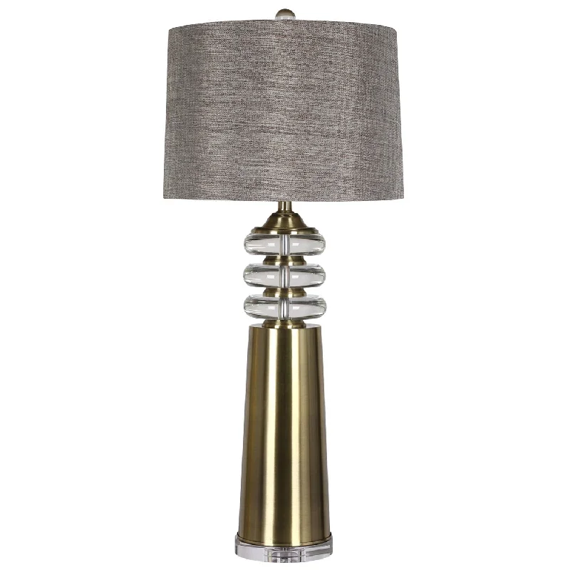 leather table lamps with a distressed texture for a rugged charmTinner 39" Table Lamp