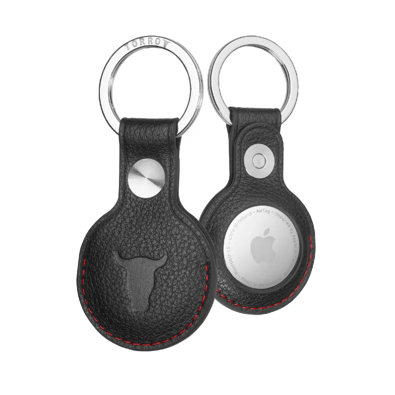 Lightweight money clips for travelLeather AirTag Keyring