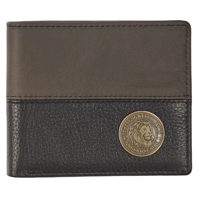 Top-rated money clips for everyday useTop-rated money clips for everyday useTop-rated money clips for everyday useBe Strong and Courageous Lion Brown Genuine Leather Wallet