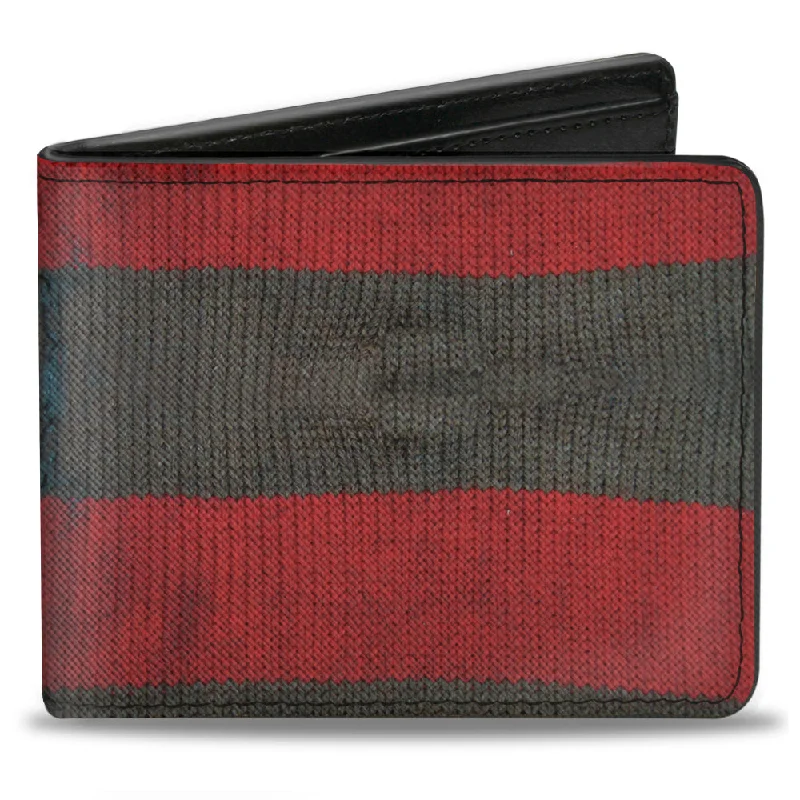 How to choose the right money clipBi-Fold Wallet - A NIGHTMARE ON ELM STREET Freddy's Sweater Stripes Red Black White How to choose the right money clipBi-Fold Wallet - A NIGHTMARE ON ELM STREET Freddy's Sweater Stripes Red Black White