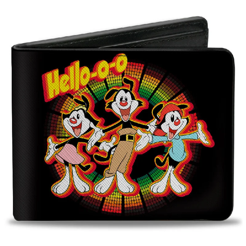Money clips for women with sleek designsBi-Fold Wallet - Animaniacs HELLOOO Group Pose Black Red Yellow Money clips for women with sleek designsBi-Fold Wallet - Animaniacs HELLOOO Group Pose Black Red Yellow