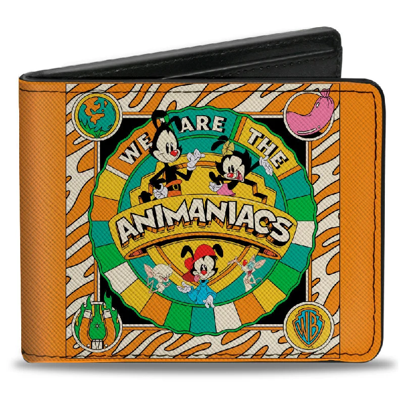 Personalized engraved money clips for menBi-Fold Wallet - Animaniacs WE ARE THE ANIMANIACS Group Pose Orange White Personalized engraved money clips for menBi-Fold Wallet - Animaniacs WE ARE THE ANIMANIACS Group Pose Orange White