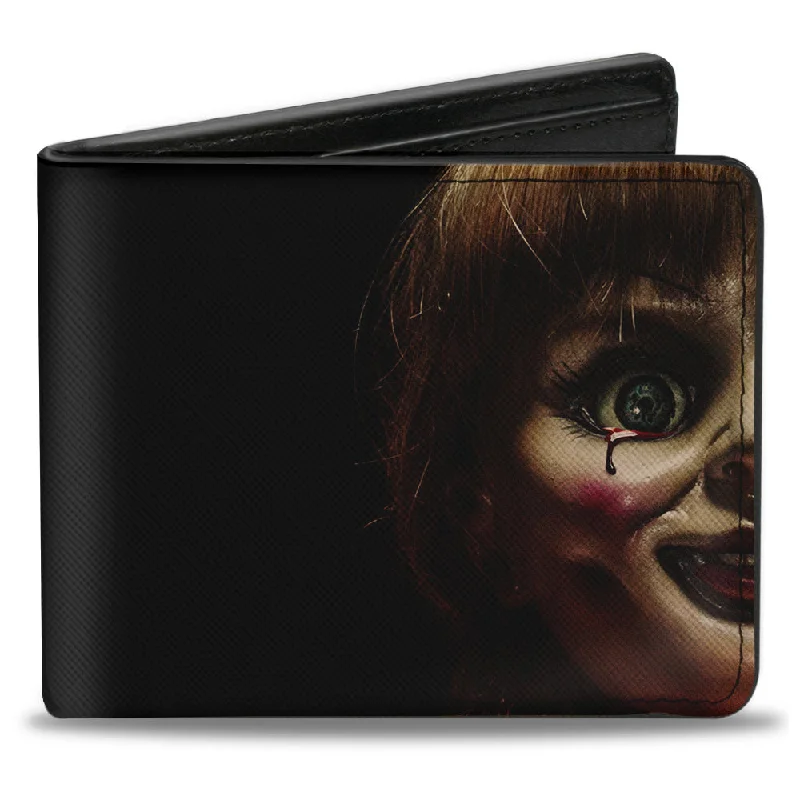 Money clips for holding large amounts of cashBi-Fold Wallet - Annabelle Half Face + ANNABELLE Logo Black Tan Red Money clips for holding large amounts of cashBi-Fold Wallet - Annabelle Half Face + ANNABELLE Logo Black Tan Red