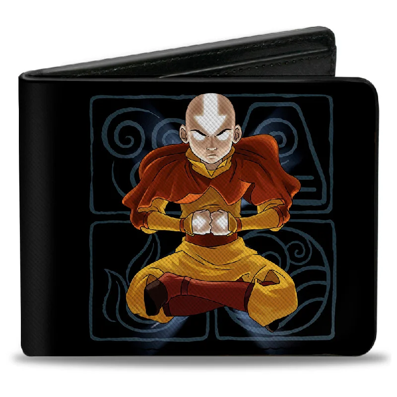Best money clips for cash and cardsBi-Fold Wallet - Avatar the Last Airbender Aang Meditating Pose + Glowing Arrow Eyes Black White Best money clips for cash and cardsBi-Fold Wallet - Avatar the Last Airbender Aang Meditating Pose + Glowing Arrow Eyes Black White