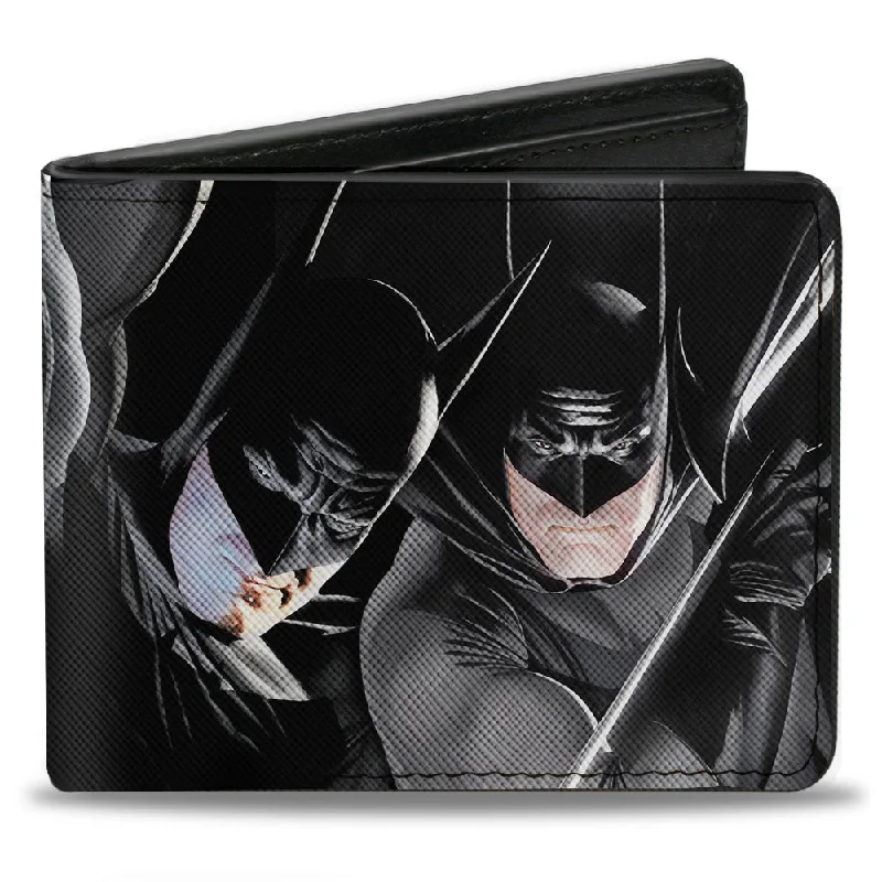 Personalized engraved money clips for menBi-Fold Wallet - Batman 4-Vivid Action Poses Black Personalized engraved money clips for menBi-Fold Wallet - Batman 4-Vivid Action Poses Black