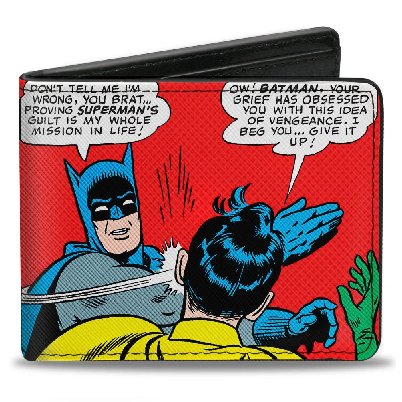 Money clips for holding large amounts of cashBi-Fold Wallet - Batman Slapping Robin Scene Halftone Reds Money clips for holding large amounts of cashBi-Fold Wallet - Batman Slapping Robin Scene Halftone Reds