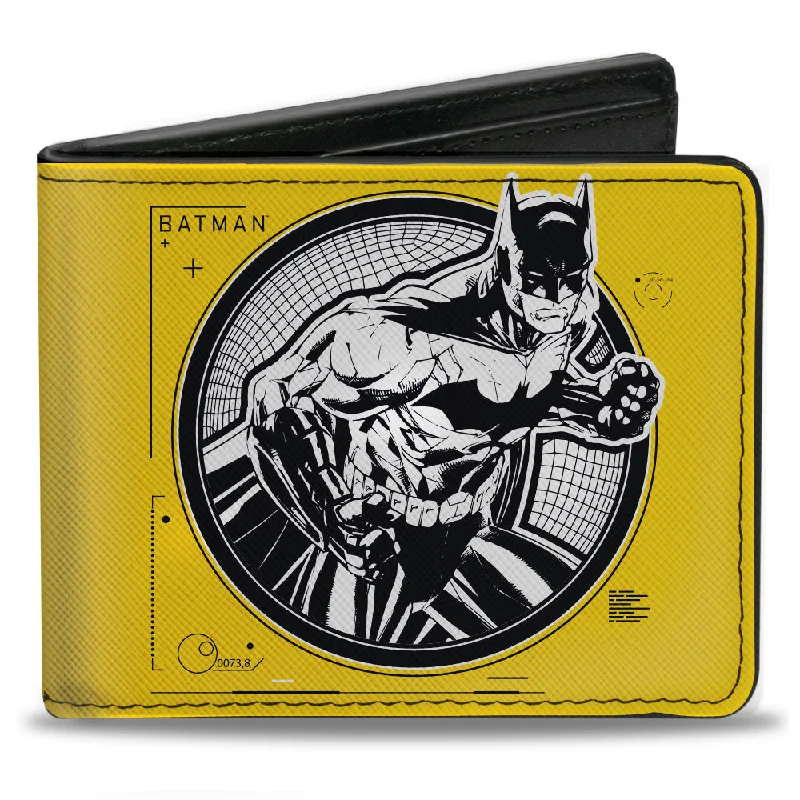 Slim money clips for minimalist walletsBi-Fold Wallet - Batman Tech Action Pose + Bat Logo Yellow Black White Slim money clips for minimalist walletsBi-Fold Wallet - Batman Tech Action Pose + Bat Logo Yellow Black White