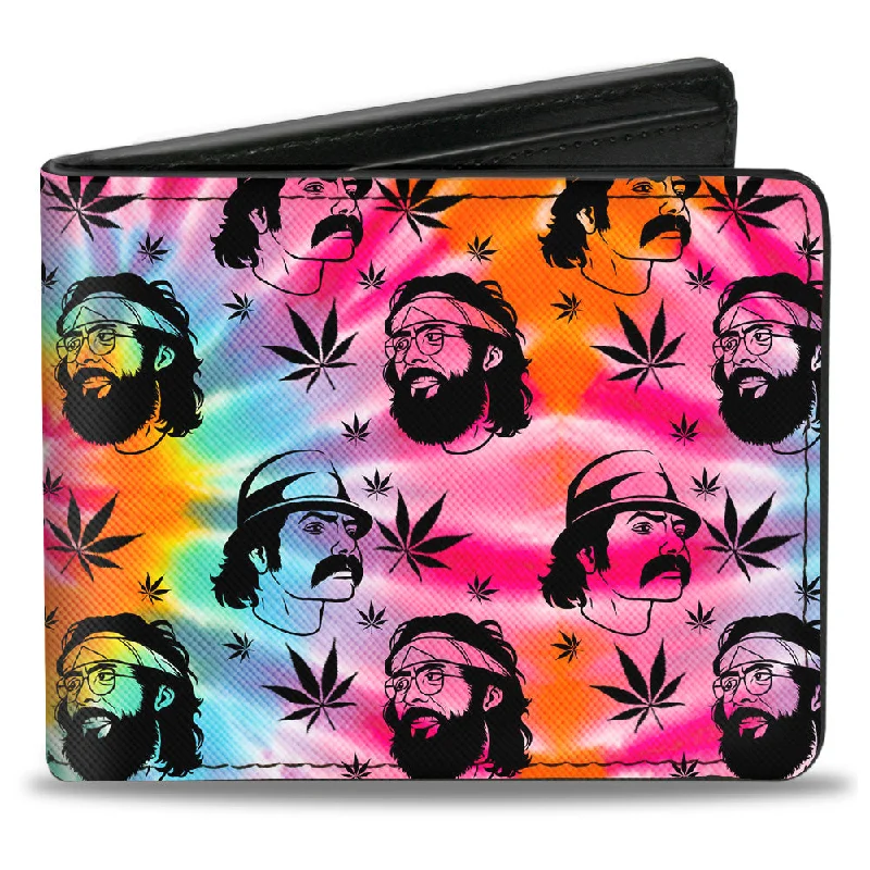 Money clips with built-in bottle openersBi-Fold Wallet - CHEECH & CHONG Caricature Faces Pot Leaves Scattered Tie Dye Multi Color Black Money clips with built-in bottle openersBi-Fold Wallet - CHEECH & CHONG Caricature Faces Pot Leaves Scattered Tie Dye Multi Color Black