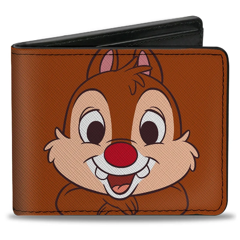 Money clips for holding large amounts of cashBi-Fold Wallet - Chip n' Dale Character Face Close-Ups Brown Money clips for holding large amounts of cashBi-Fold Wallet - Chip n' Dale Character Face Close-Ups Brown