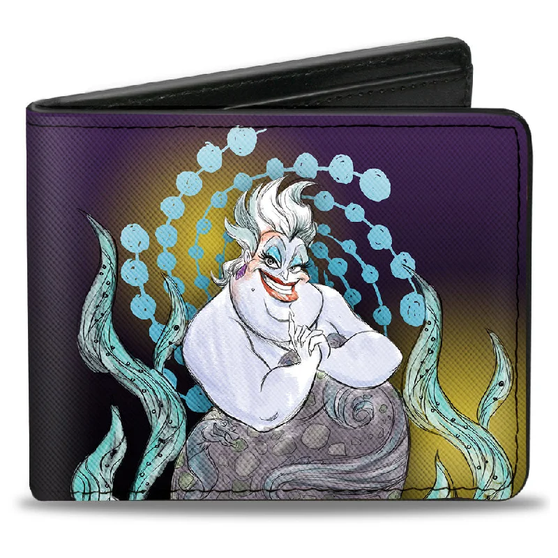 How to choose the right money clipHow to choose the right money clipHow to choose the right money clipBi-Fold Wallet - The Little Mermaid Ursula Smiling Sketch Pose Purple Fade