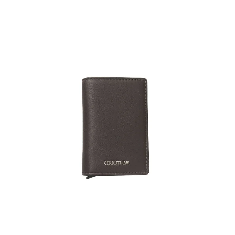 Money clips with magnetic closureCerruti 1881 Elegant  Leather Bi-Fold Men's Wallet