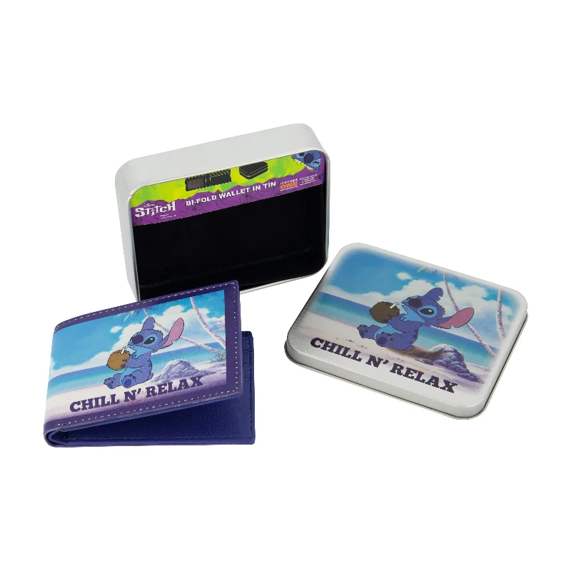 Best money clips for cash and cardsBest money clips for cash and cardsBest money clips for cash and cardsDisney STITCH CHILL N RELAX PRINT Bifold Wallet, Slim Wallet with Decorative Tin for Men and Women
