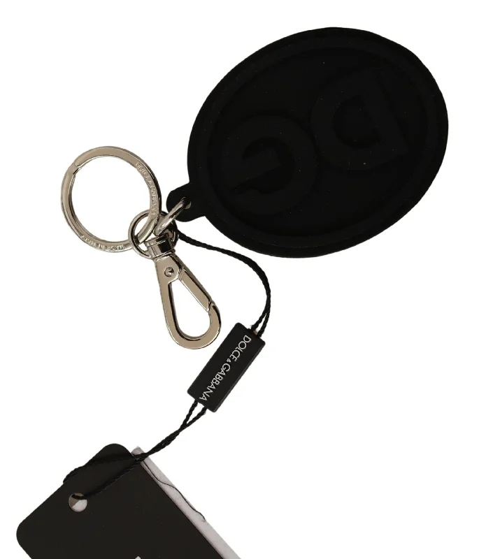 Luxury leather money clips with card slotsDolce & Gabbana Chic Rubber & Brass Logo Men's Keychain Luxury leather money clips with card slotsDolce & Gabbana Chic Rubber & Brass Logo Men's Keychain