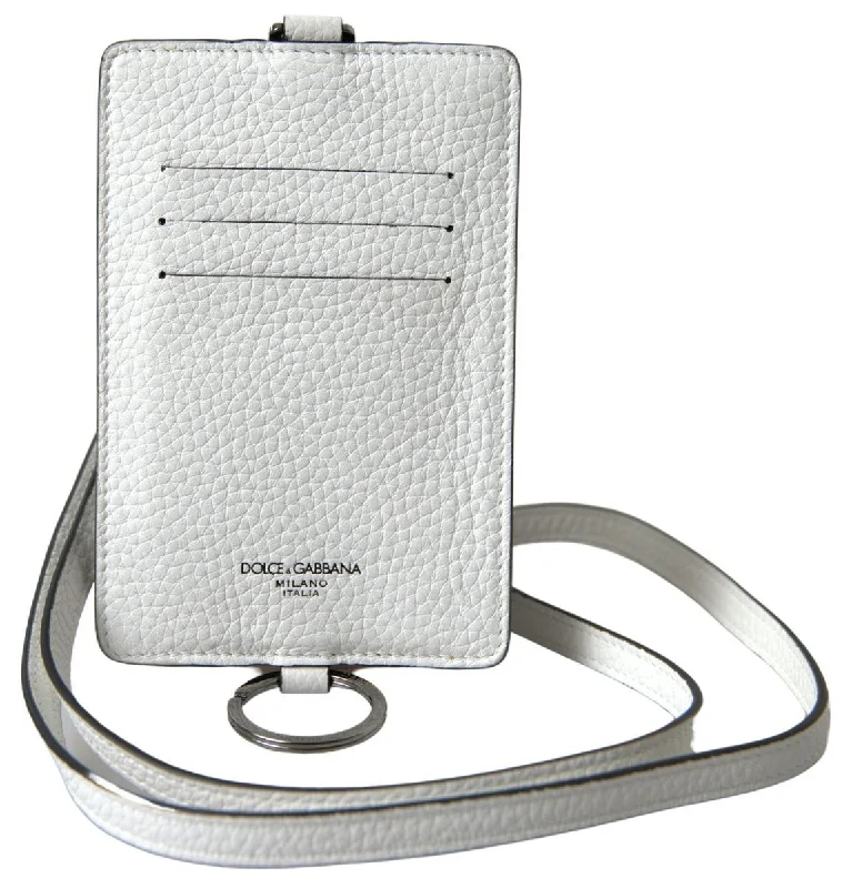 Money clips with RFID protectionDolce & Gabbana Elegant Leather Cardholder Men's Lanyard Money clips with RFID protectionDolce & Gabbana Elegant Leather Cardholder Men's Lanyard