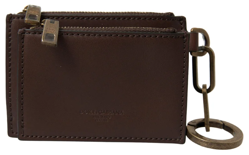 Slim money clips for minimalist walletsDolce & Gabbana Elegant  Leather Coin Purse Men's Wallet