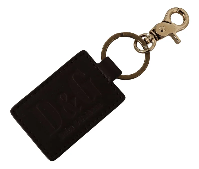 Money clips with magnetic closureDolce & Gabbana Elegant Unisex Leather Keyring with Men's Detail Money clips with magnetic closureDolce & Gabbana Elegant Unisex Leather Keyring with Men's Detail