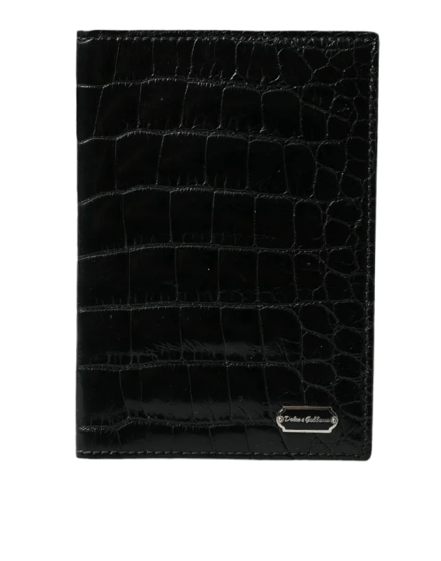 Money clips with RFID protectionDolce & Gabbana Exotic Skin Leather Long Bifold Passport Men's Holder Money clips with RFID protectionDolce & Gabbana Exotic Skin Leather Long Bifold Passport Men's Holder
