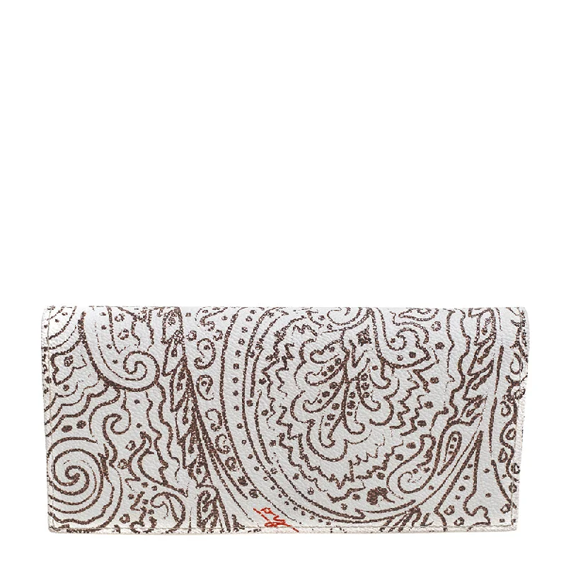 Slim money clips for minimalist walletsEtro White/brown Paisley Print Coated Canvas Continental Wallet Slim money clips for minimalist walletsEtro White/brown Paisley Print Coated Canvas Continental Wallet