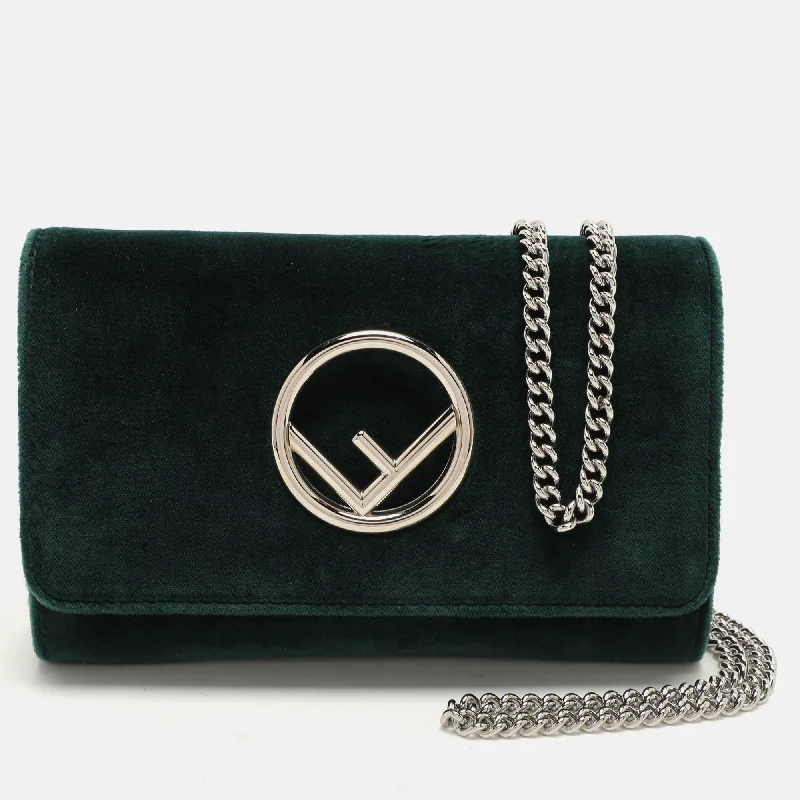 Luxury leather money clips with card slotsFendi Green Velvet F Is Fendi Wallet On Chain Luxury leather money clips with card slotsFendi Green Velvet F Is Fendi Wallet On Chain